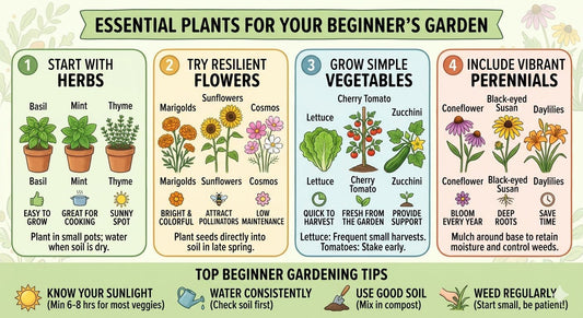 Best Plants for a Beginner’s Garden: A Simple, Friendly Guide - The Lush Leaf